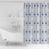 Shower Curtain,Indian Abstract Geometric Lines Texture Shower Curtains for Bathroom Shower Stalls and Bathtubs Decor,Washable Bath Curtain Fabric Shower Curtain Set with Hook 36x72inch view 2