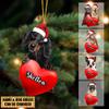 Cavalier King Charles Spaniel 1 Ornament, Custom Name and Breed Dog 2D Shape, Personalized Dog Ornament Flat Shape, Gift for Love Cavalier King Charles Spaniel 1 Memorial Cavalier King Charles Spaniel view 4