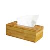 Bamboo Facial Tissue Box HolderWooden Tissue Paper Boxes Holder Dispenser Decorative Tissue Box Holder for BathroomsBedroomKitchenCar(Rectangular) view 1