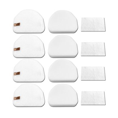 Filter Replacements Compatible with Shark Vacuum NV100 NV100C NV105 NV106 NV200 NV201 NV202 UV300 NV450 NV480 NV481 NV482,NV100 26,NV105 26,4-Sets Foam & Felt Filters,Replace Part # XFF450 & XFL100