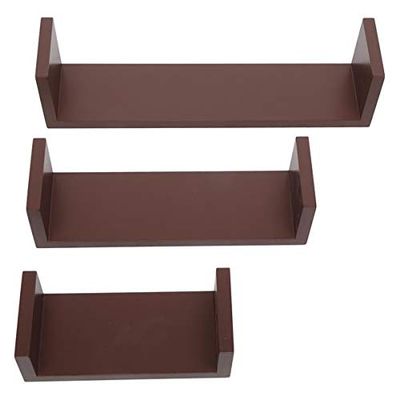LIMKOO Floating Display Shelf Wall Shelves Bookshelf Wall Mounted Storage Home Decor Practical