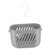 Cabilock 1pcs Plastic Hanging Shower Organizer Basket Hook Space-saving Storage for Bathroom and Kitchen Easy to Install No Drill Required Grey view 1