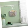 Cabilock 1pcs Plastic Hanging Shower Organizer Basket Hook Space-saving Storage for Bathroom and Kitchen Easy to Install No Drill Required Grey view 2
