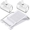 Jinei Musubi Maker Kit, 2 Acrylic Musubi Mold and 1 Luncheon Meat Slicer Stainless Steel Wires Non Stick Maker Press Free Sushi Making Kit Onigiri Mold(11.5 x 5.5 x 5 cm,Round Handle) view 1