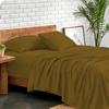 GOKOCO Luxury Soft 4 Piece Sheet Set 800 Thread Count 100% Egyptian Cotton Twin XL Size Bed Sheet Set, Super Soft Sateen Weave, Fit Mattress 12'' Deep Pocket - Taupe Solid Luxury Sheet Set view 1