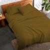 GOKOCO Luxury Soft 4 Piece Sheet Set 800 Thread Count 100% Egyptian Cotton Twin XL Size Bed Sheet Set, Super Soft Sateen Weave, Fit Mattress 12'' Deep Pocket - Taupe Solid Luxury Sheet Set view 2