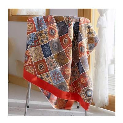 100% Cotton First Class Blanket, Lightweight Thermal Blanket, Soft Breathable Blanket for All Seasons9 Colors (Color : Style 2, Size : 90X180cm)
