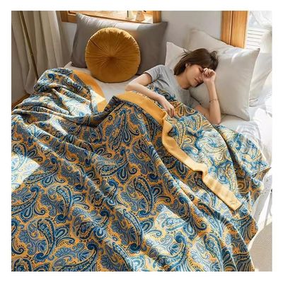 100% Cotton Breathable Cozy Blanket, First Class Blanket, Luxury All Season Lightweight Cover for Bed, Couch and Sofa (Size : 150X200cm)