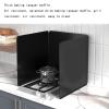 Backsplash Behind Stove3 Sided Oil Splatter GuardStainless Steel Anti Splatter ShieldFolding Grease Splatter ScreenSteel Backsplash For StoveFor Stove, Gas Range, Frying Pan (Size : A) view 3