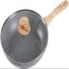 BAZAC Transparent Tempered Glass Saucepan Lid with Stainless Steel Rim, to Fit All Saucepans and Frying Pans Replacement Pot Lids-20 cm view 2