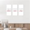 3 Piece Motivational Quotes Canvas Print Pictures Wall Decor, Men Women Inspirational Framed Artwork Home Office Decor 12"x18" x 3 Pcs view 2
