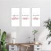 3 Piece Motivational Quotes Canvas Print Pictures Wall Decor, Men Women Inspirational Framed Artwork Home Office Decor 12"x18" x 3 Pcs view 3