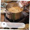 BAZAC Stainless Frying Pan Universal Pot Lid Glass Frying Pot Stainless Steel Cover Microwave Oven Cover Glass Cover Universal Pan Lid Glass Pot Covers for Cooking Kitchen Pot Lid Glass-32CM view 2