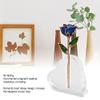 VBESTLIFE Rose Transparent Display Stand, Heart Shape Transparent Rose Holder, Acrylic Plated Rose Flower Stand for Single Real Rose view 3