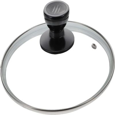 BAZAC Glass Lid Tempered Glass Glases Paellera Pot Lid Cover Cooking Pot Covers Electric Pressure Cooker Lid Pot Cover Replacement Transparent Glass Pot Cover Universal Pot Lid Pasta-28CM