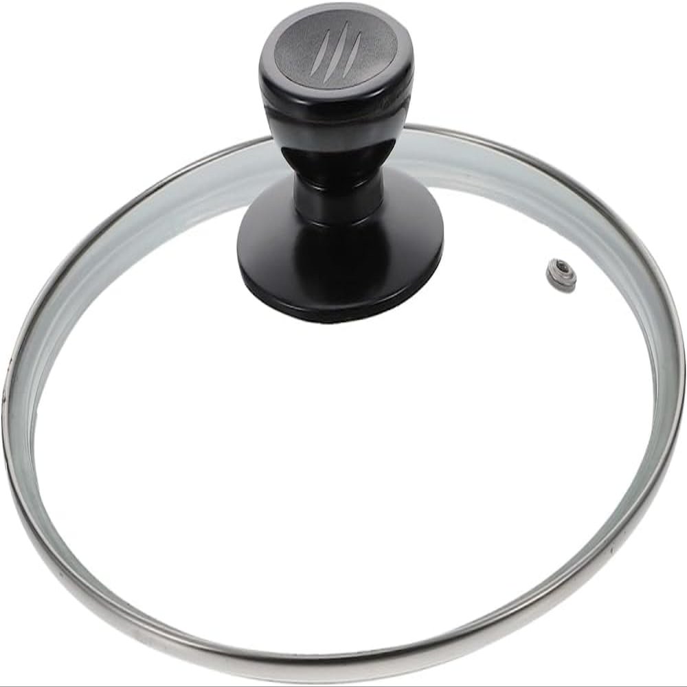 BAZAC Glass Lid Tempered Glass Glases Paellera Pot Lid Cover Cooking Pot Covers Electric Pressure Cooker Lid Pot Cover Replacement Transparent Glass Pot Cover Universal Pot Lid Pasta-28CM