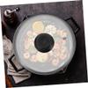BAZAC Glass Lid Tempered Glass Glases Paellera Pot Lid Cover Cooking Pot Covers Electric Pressure Cooker Lid Pot Cover Replacement Transparent Glass Pot Cover Universal Pot Lid Pasta-28CM view 3