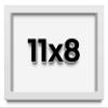 11x8 Shadow Box Frame White | 1 Inches Deep Real Wood Contemporary Shadowbox Display Frame | UV Resistant Acrylic Front, Acid Free Backing, and Hanging Hardware | Lucius Picture Frame Style view 1