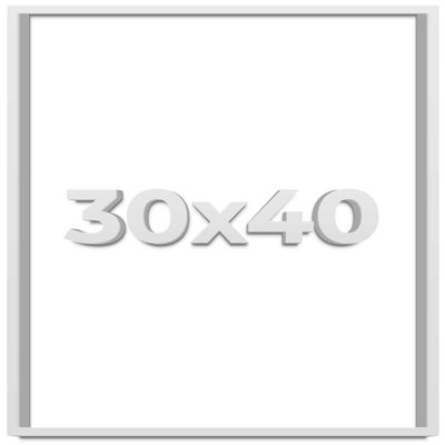 30x40 Shadow Box Frame White | 2 Inches Deep Shadowbox with 1 3/4 Inch Usable Depth | UV Resistant Acrylic Front, Acid Free Backing, and Hanging Hardware | Wentworth Picture Frame Style