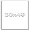 30x40 Shadow Box Frame White | 2 Inches Deep Shadowbox with 1 3/4 Inch Usable Depth | UV Resistant Acrylic Front, Acid Free Backing, and Hanging Hardware | Wentworth Picture Frame Style view 1