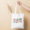 So Sketchy Feeling Festive Tote Bag | Christmas Tote Bag | 100% Organic Cotton view 4