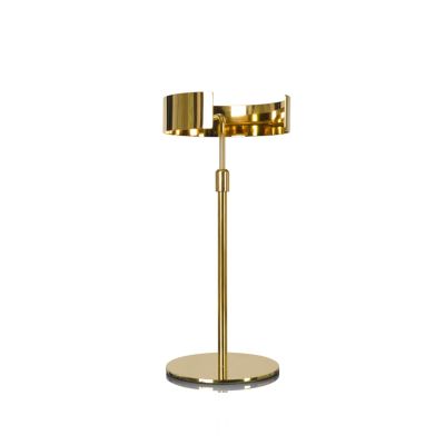 XPLKQXE Adjustable Height Shirt Collar Display Stand, Collar Display Stand HolderCollar Metal Rack for Suit Clothing Store (Color : Gold-A, Size : B)