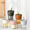 Bamboo Cup, Glass Water Cup, Coffee Cup, Household Straw Cup, Large Capacity Double Drinking Cup view 2