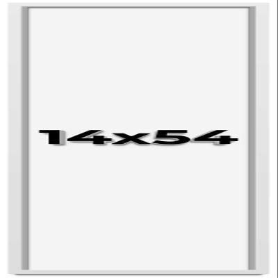 14x54 Shadow Box Frame White | 1 Inches Deep Real Wood Contemporary Shadowbox Display Frame | UV Resistant Acrylic Front, Acid Free Backing, and Hanging Hardware | Lucius Picture Frame Style
