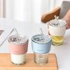 Bamboo Cup, Glass Water Cup, Coffee Cup, Household Straw Cup, Large Capacity Double Drinking Cup view 4