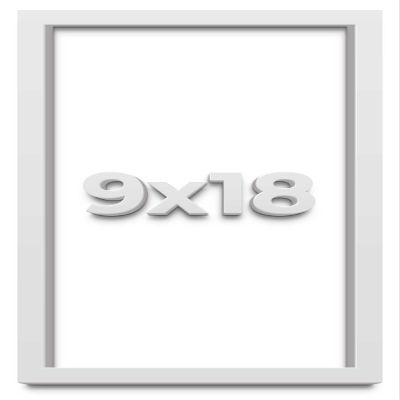 9x18 Shadow Box Frame White | 1 Inches Deep Real Wood Contemporary Shadowbox Display Frame | UV Resistant Acrylic Front, Acid Free Backing, and Hanging Hardware | Lucius Picture Frame Style