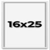 16x25 Shadow Box Frame White | 1 Inches Deep Real Wood Contemporary Shadowbox Display Frame | UV Resistant Acrylic Front, Acid Free Backing, and Hanging Hardware | Lucius Picture Frame Style view 1