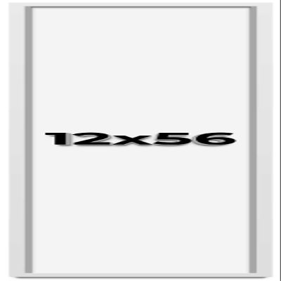 12x56 Shadow Box Frame White | 1 Inches Deep Real Wood Contemporary Shadowbox Display Frame | UV Resistant Acrylic Front, Acid Free Backing, and Hanging Hardware | Lucius Picture Frame Style