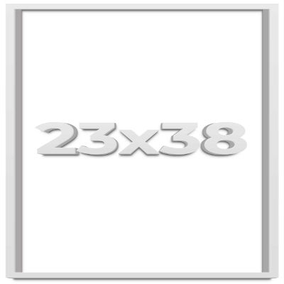 23x38 Shadow Box Frame White | 2 Inches Deep Shadowbox with 1 3/4 Inch Usable Depth | UV Resistant Acrylic Front, Acid Free Backing, and Hanging Hardware | Wentworth Picture Frame Style