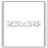 23x38 Shadow Box Frame White | 2 Inches Deep Shadowbox with 1 3/4 Inch Usable Depth | UV Resistant Acrylic Front, Acid Free Backing, and Hanging Hardware | Wentworth Picture Frame Style view 1