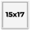 15x17 Shadow Box Frame White | 1 Inches Deep Real Wood Contemporary Shadowbox Display Frame | UV Resistant Acrylic Front, Acid Free Backing, and Hanging Hardware | Lucius Picture Frame Style view 1