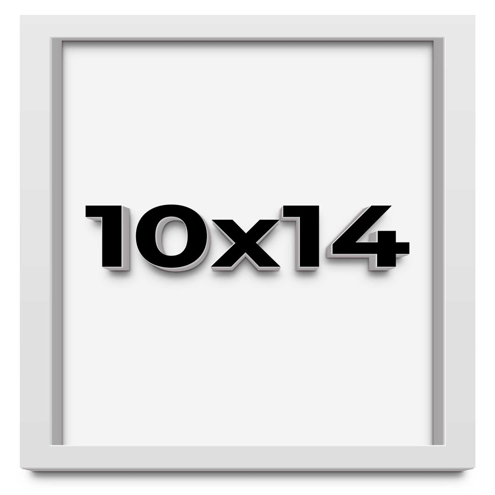 10x14 Shadow Box Frame White | 1 Inches Deep Real Wood Contemporary Shadowbox Display Frame | UV Resistant Acrylic Front, Acid Free Backing, and Hanging Hardware | Lucius Picture Frame Style