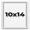 10x14 Shadow Box Frame White | 1 Inches Deep Real Wood Contemporary Shadowbox Display Frame | UV Resistant Acrylic Front, Acid Free Backing, and Hanging Hardware | Lucius Picture Frame Style view 1