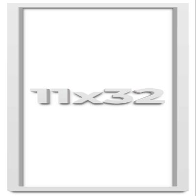 11x32 Shadow Box Frame White | 2 Inches Deep Shadowbox with 1 3/4 Inch Usable Depth | UV Resistant Acrylic Front, Acid Free Backing, and Hanging Hardware | Wentworth Picture Frame Style