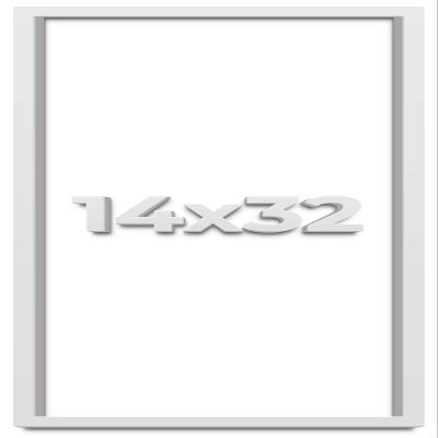 14x32 Shadow Box Frame White | 2 Inches Deep Shadowbox with 1 3/4 Inch Usable Depth | UV Resistant Acrylic Front, Acid Free Backing, and Hanging Hardware | Wentworth Picture Frame Style