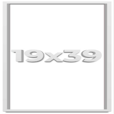 19x39 Shadow Box Frame White | 2 Inches Deep Shadowbox with 1 3/4 Inch Usable Depth | UV Resistant Acrylic Front, Acid Free Backing, and Hanging Hardware | Wentworth Picture Frame Style