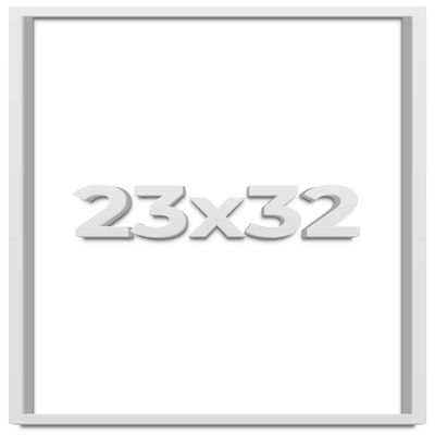 23x32 Shadow Box Frame White | 1 Inches Deep Real Wood Contemporary Shadowbox Display Frame | UV Resistant Acrylic Front, Acid Free Backing, and Hanging Hardware | Lucius Picture Frame Style