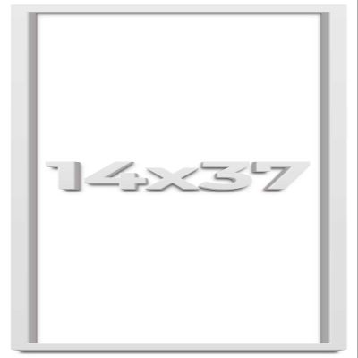 14x37 Shadow Box Frame White | 2 Inches Deep Shadowbox with 1 3/4 Inch Usable Depth | UV Resistant Acrylic Front, Acid Free Backing, and Hanging Hardware | Wentworth Picture Frame Style