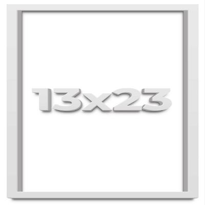 13x23 Shadow Box Frame White | 2 Inches Deep Shadowbox with 1 3/4 Inch Usable Depth | UV Resistant Acrylic Front, Acid Free Backing, and Hanging Hardware | Wentworth Picture Frame Style