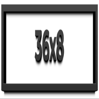 36x8 Shadow Box Frame Black | 2 Inches Deep Shadowbox with 1 3/4 Inch Usable Depth | UV Resistant Acrylic Front, Acid Free Backing, and Hanging Hardware | Whittaker Picture Frame Style