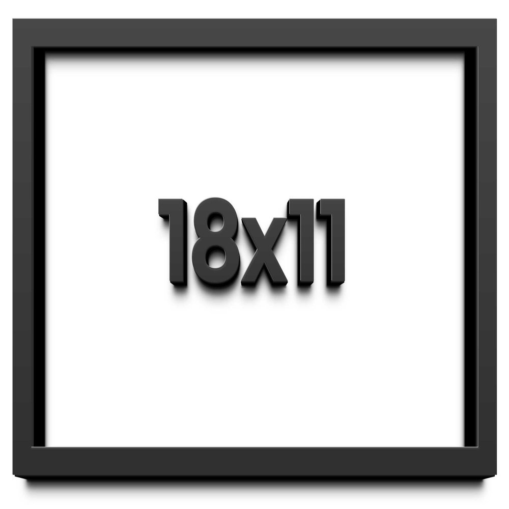 18x11 Shadow Box Frame Black | 2 Inches Deep Shadowbox with 1 3/4 Inch Usable Depth | UV Resistant Acrylic Front, Acid Free Backing, and Hanging Hardware | Whittaker Picture Frame Style