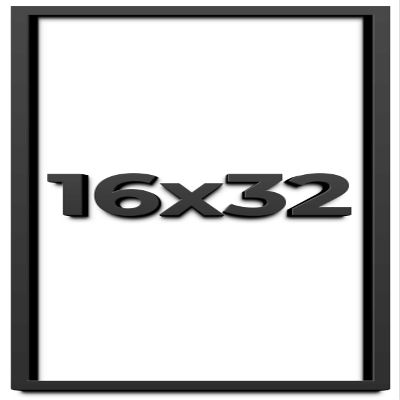 16x32 Shadow Box Frame Black | 2 Inches Deep Shadowbox with 1 3/4 Inch Usable Depth | UV Resistant Acrylic Front, Acid Free Backing, and Hanging Hardware | Whittaker Picture Frame Style
