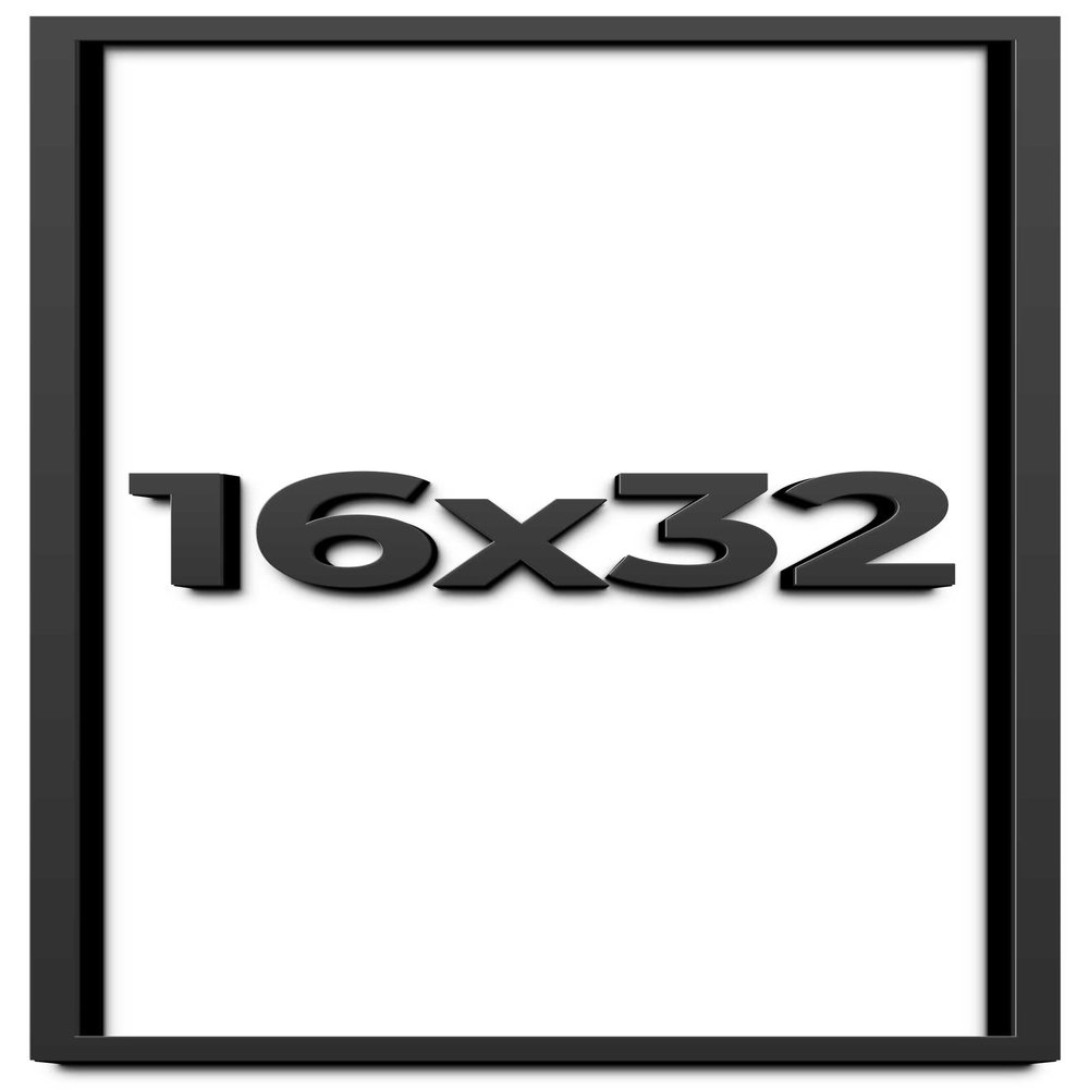16x32 Shadow Box Frame Black | 2 Inches Deep Shadowbox with 1 3/4 Inch Usable Depth | UV Resistant Acrylic Front, Acid Free Backing, and Hanging Hardware | Whittaker Picture Frame Style