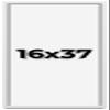 16x37 Shadow Box Frame White | 1 Inches Deep Real Wood Contemporary Shadowbox Display Frame | UV Resistant Acrylic Front, Acid Free Backing, and Hanging Hardware | Lucius Picture Frame Style view 1