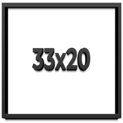 33x20 Shadow Box Frame Black | 2 Inches Deep Shadowbox with 1 3/4 Inch Usable Depth | UV Resistant Acrylic Front, Acid Free Backing, and Hanging Hardware | Whittaker Picture Frame Style