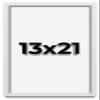 13x21 Shadow Box Frame White | 1 Inches Deep Real Wood Contemporary Shadowbox Display Frame | UV Resistant Acrylic Front, Acid Free Backing, and Hanging Hardware | Lucius Picture Frame Style view 1